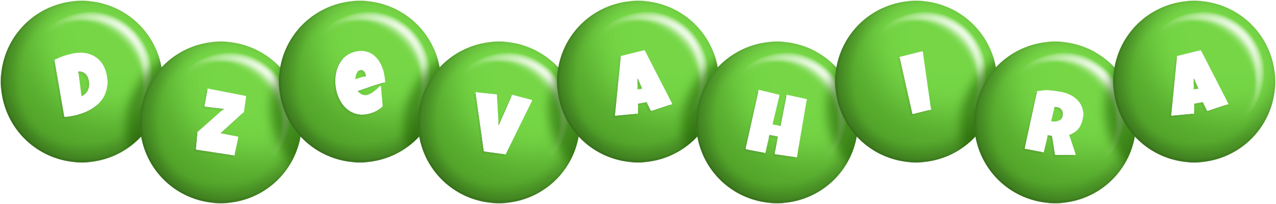 Dzevahira candy-green logo