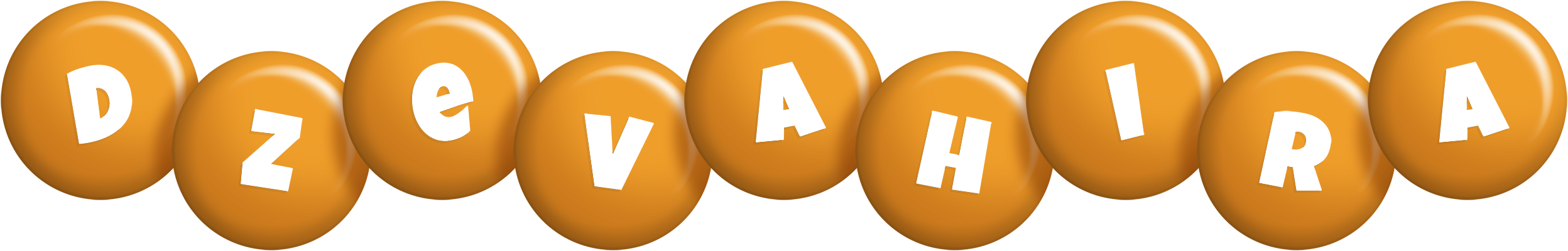 Dzevahira candy-orange logo