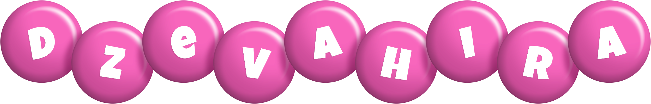 Dzevahira candy-pink logo