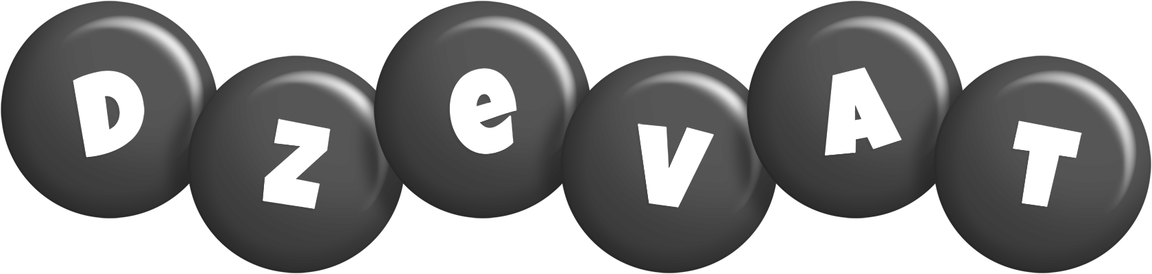 Dzevat candy-black logo