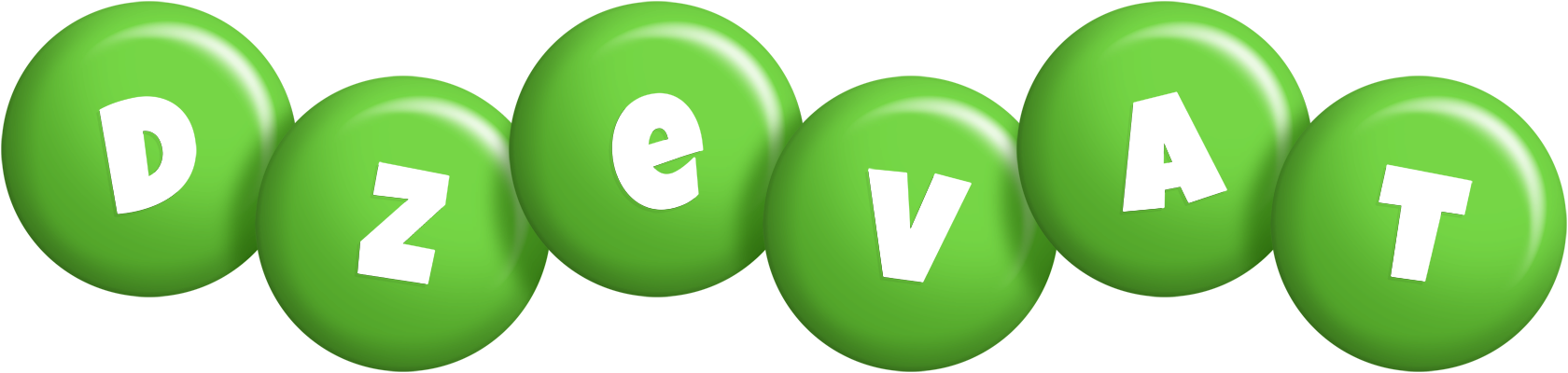 Dzevat candy-green logo