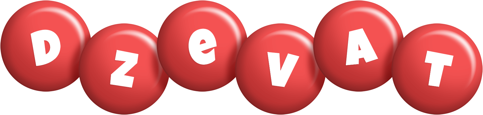 Dzevat candy-red logo