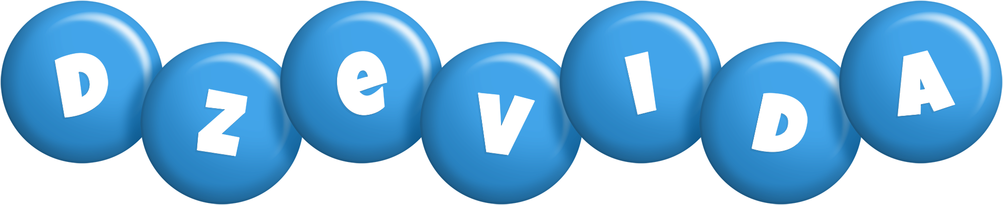 Dzevida candy-blue logo