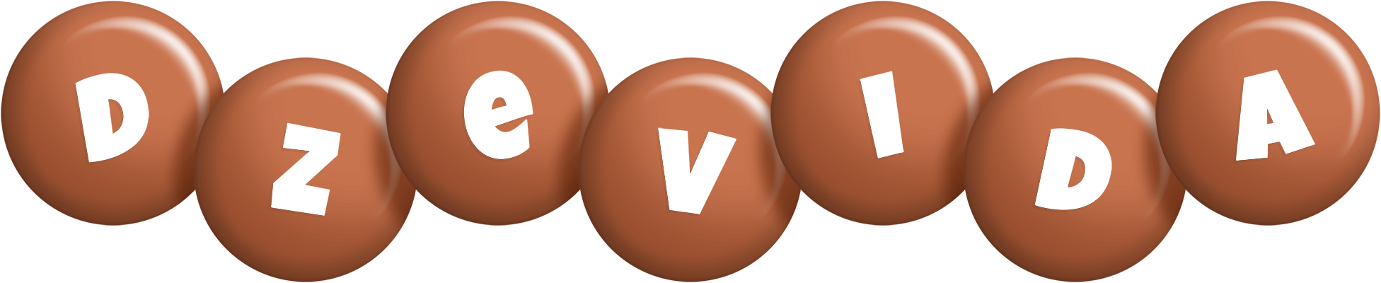 Dzevida candy-brown logo