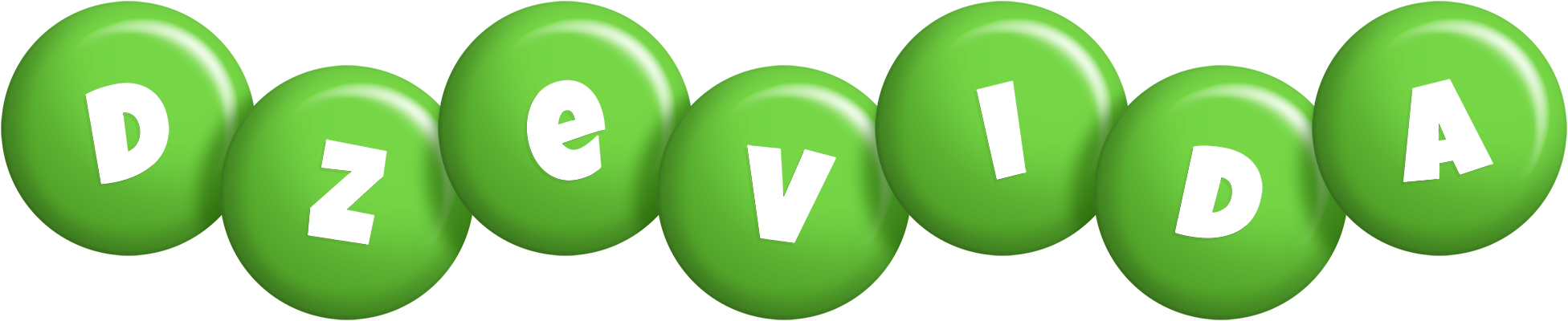 Dzevida candy-green logo