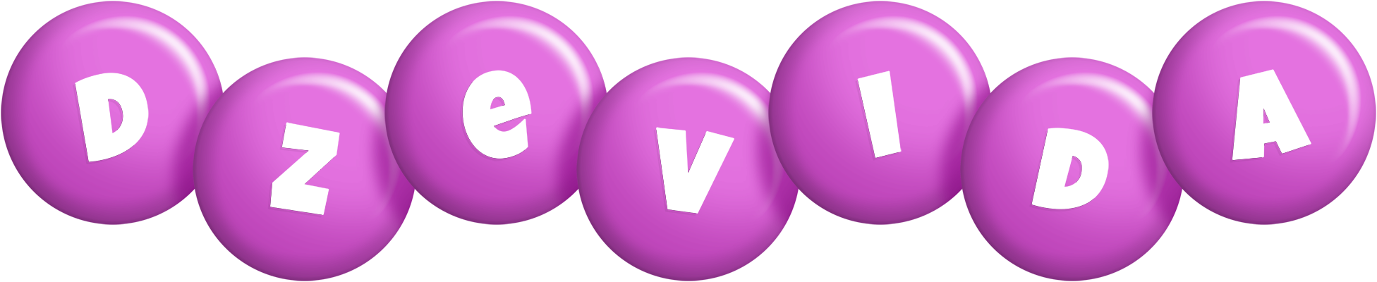 Dzevida candy-purple logo
