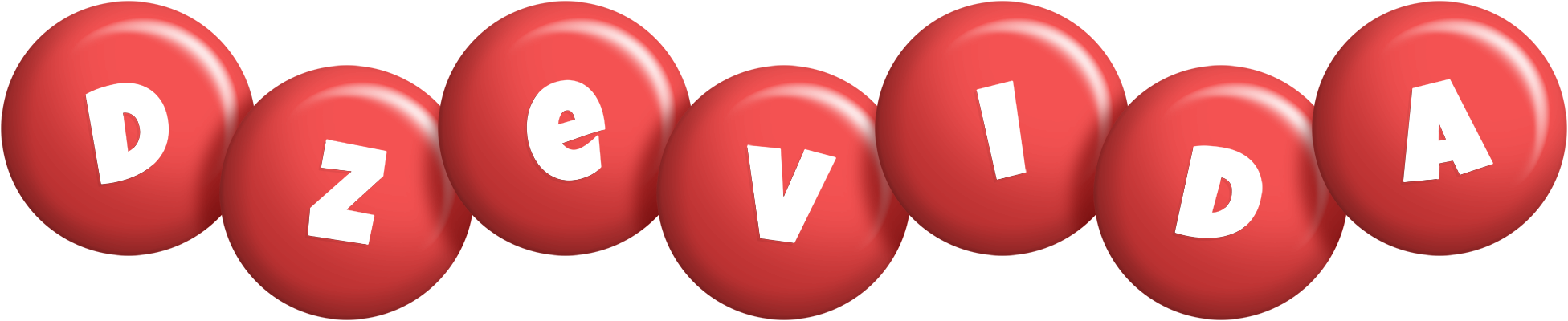 Dzevida candy-red logo