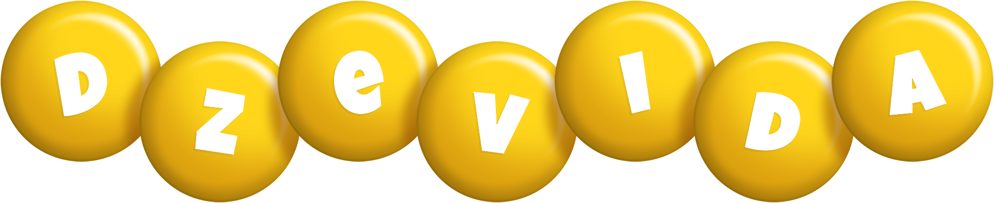Dzevida candy-yellow logo