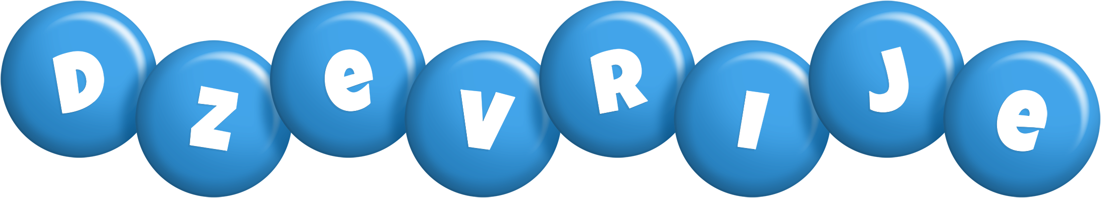 Dzevrije candy-blue logo