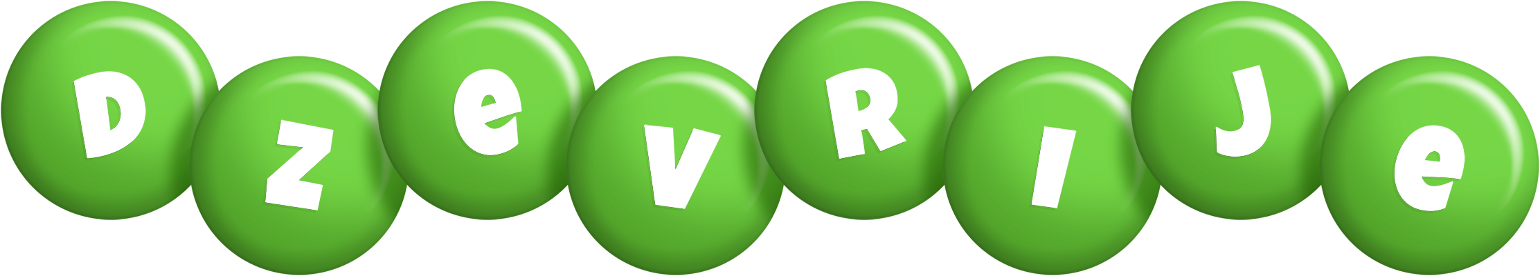 Dzevrije candy-green logo