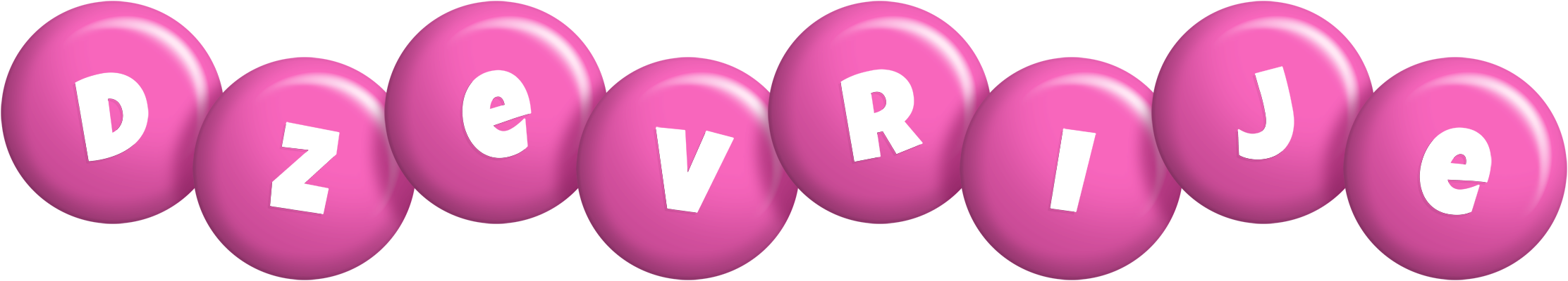 Dzevrije candy-pink logo