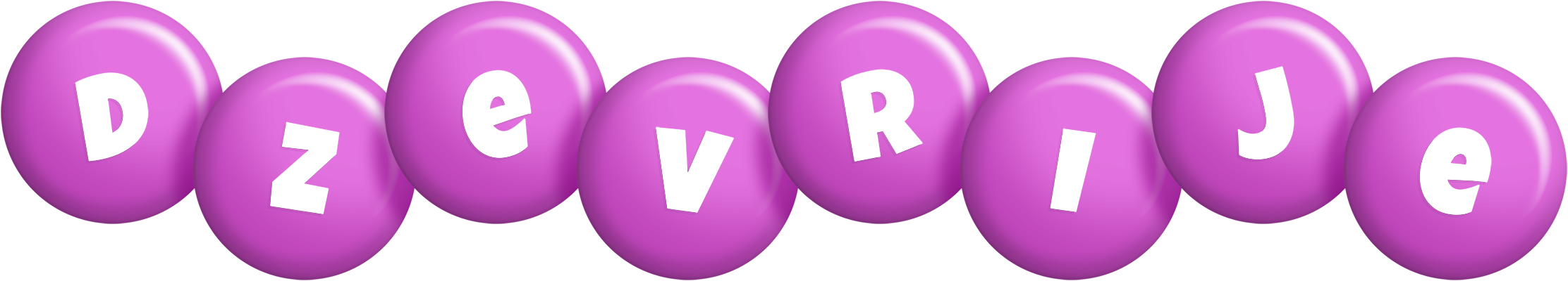 Dzevrije candy-purple logo