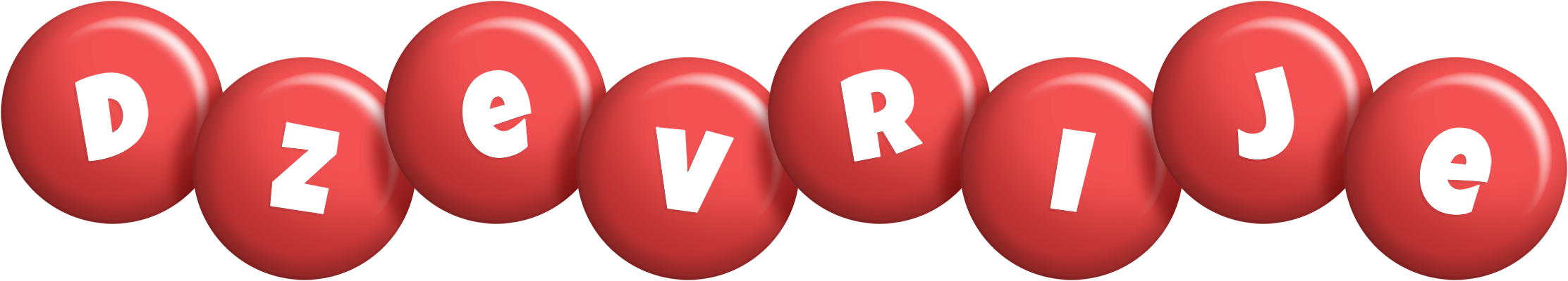 Dzevrije candy-red logo