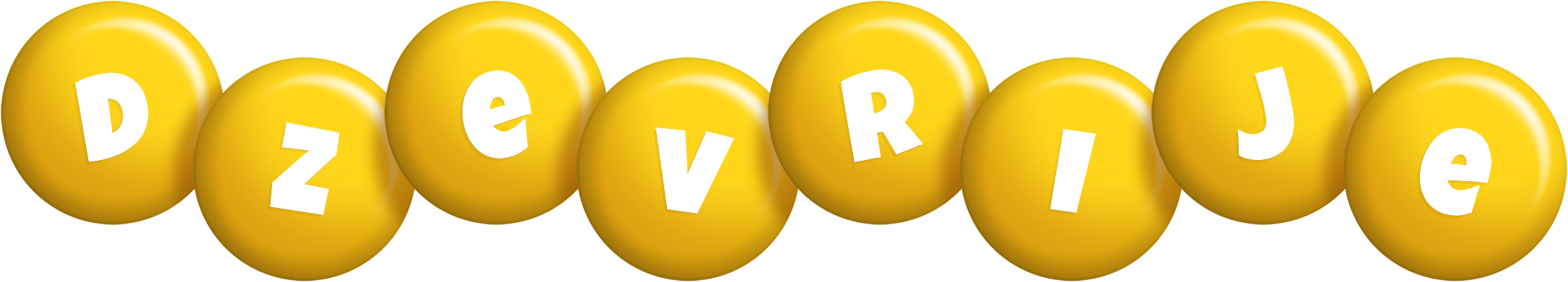 Dzevrije candy-yellow logo
