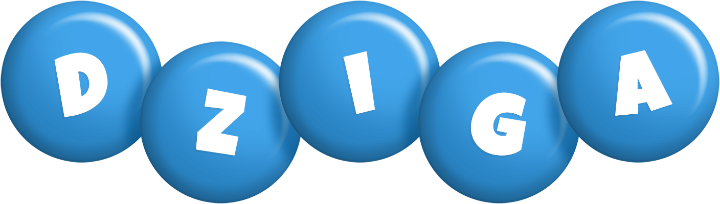 Dziga candy-blue logo