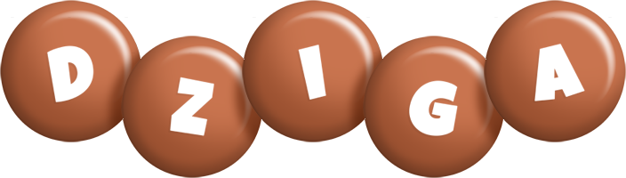 Dziga candy-brown logo