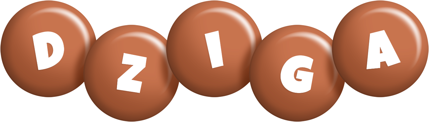 Dziga candy-brown logo
