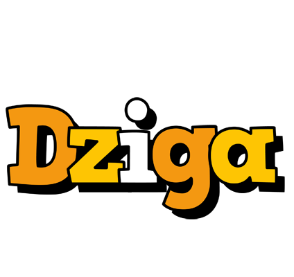 Dziga cartoon logo