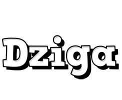 Dziga snowing logo