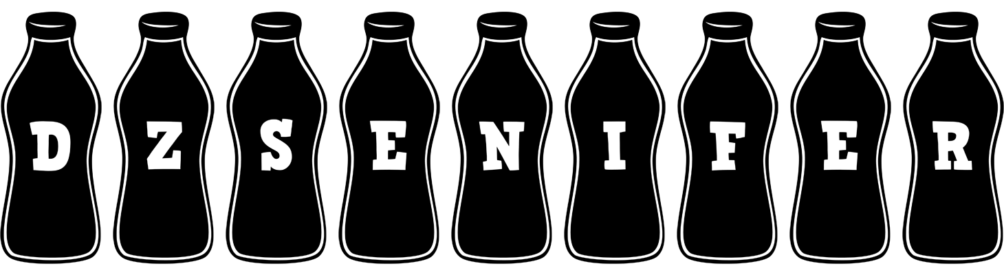 Dzsenifer bottle logo
