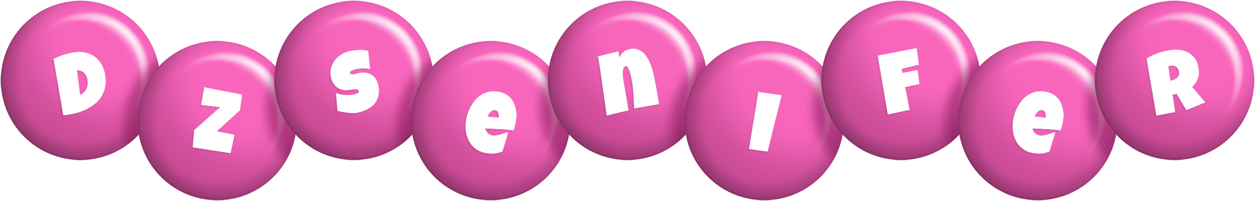 Dzsenifer candy-pink logo