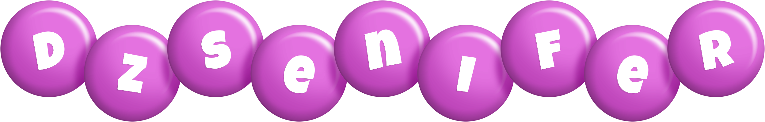 Dzsenifer candy-purple logo