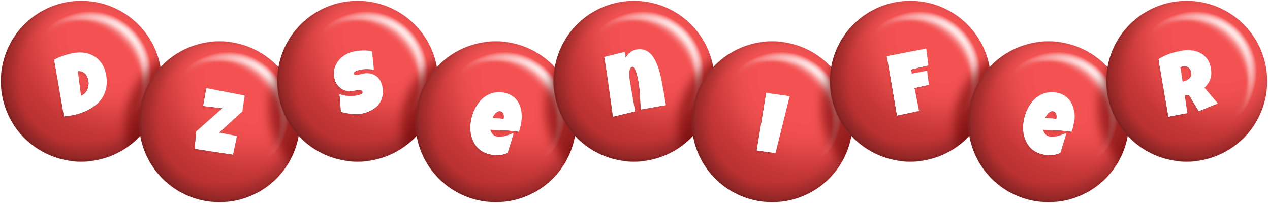 Dzsenifer candy-red logo