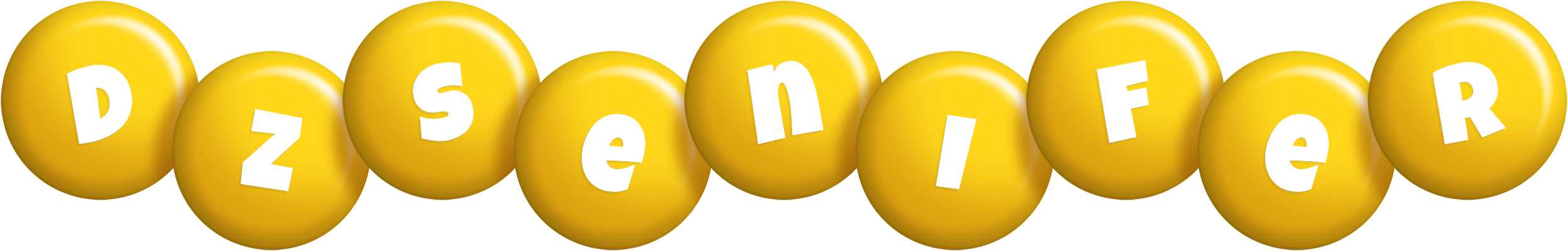 Dzsenifer candy-yellow logo