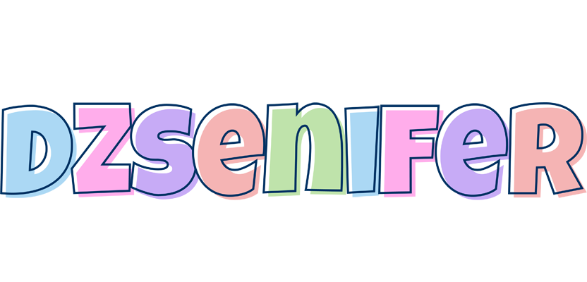 Dzsenifer pastel logo