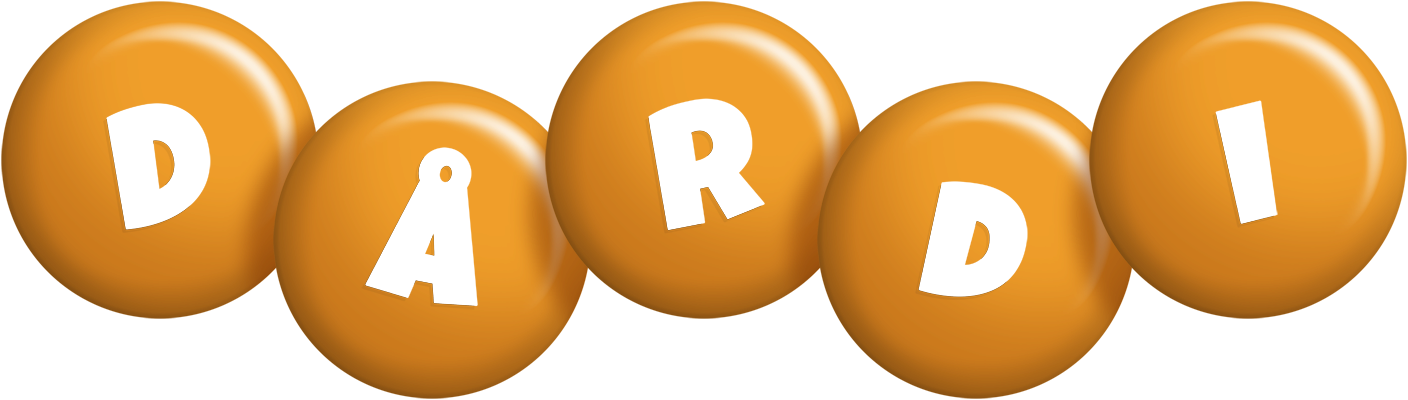 Dårdi candy-orange logo