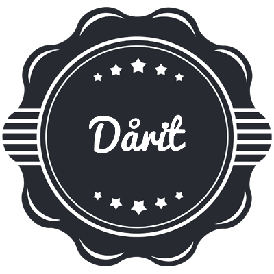 Dårit badge logo