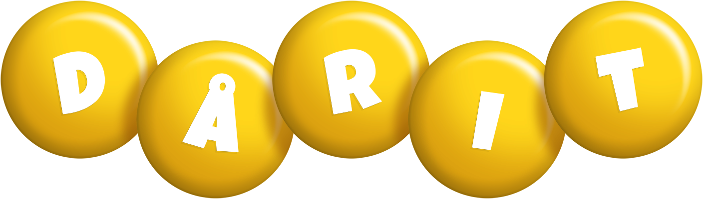 Dårit candy-yellow logo