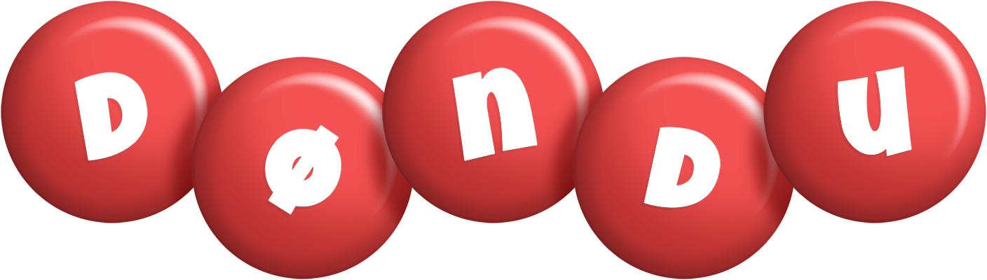 Døndu candy-red logo