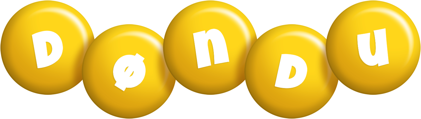 Døndu candy-yellow logo