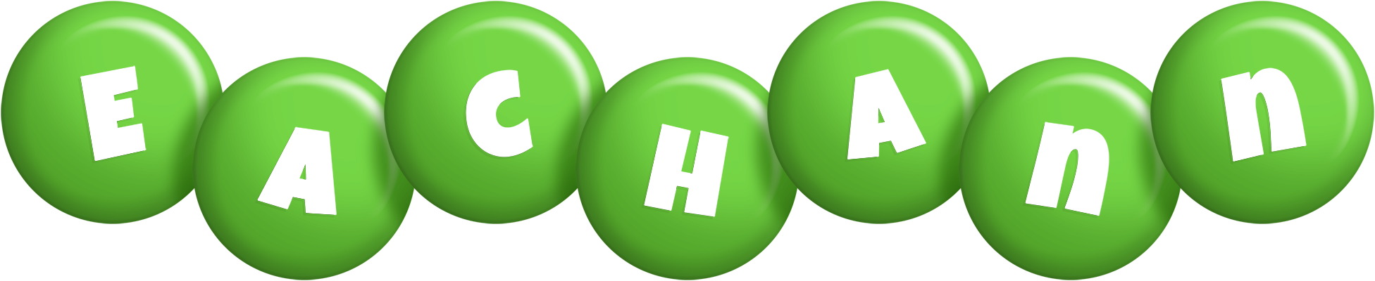 Eachann candy-green logo