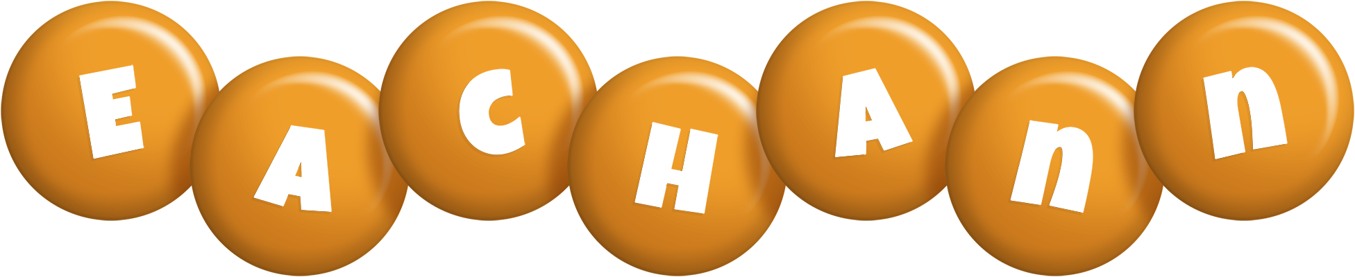 Eachann candy-orange logo