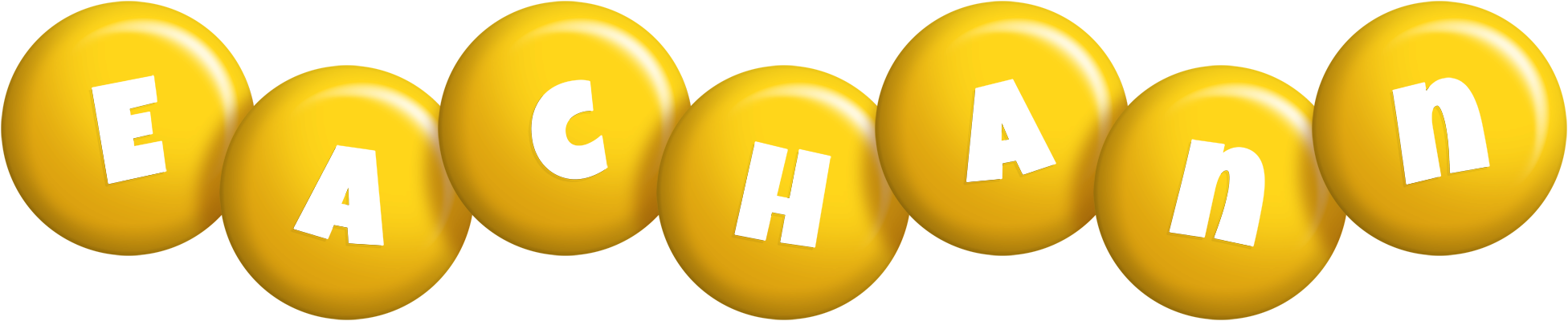 Eachann candy-yellow logo
