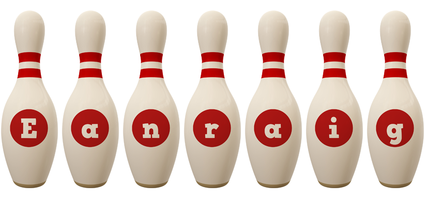 Eanraig bowling-pin logo