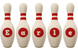 Earle bowling-pin logo