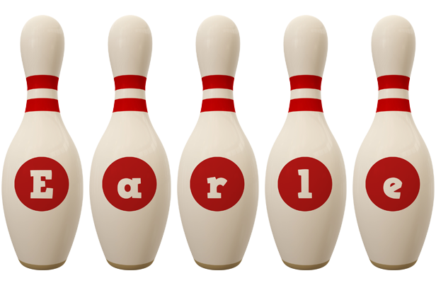 Earle bowling-pin logo