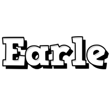 Earle snowing logo