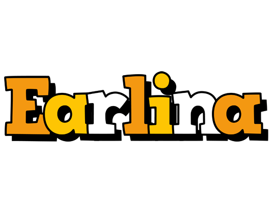 Earlina cartoon logo