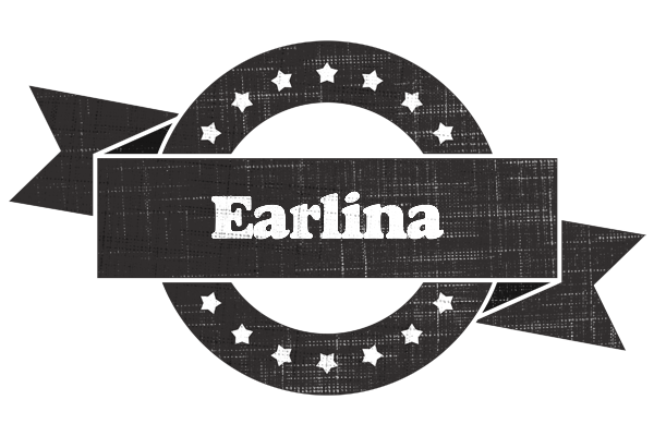 Earlina grunge logo