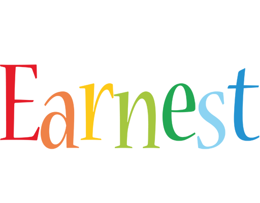 Earnest birthday logo