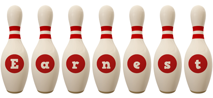 Earnest bowling-pin logo