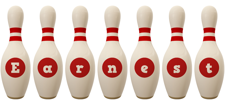 Earnest bowling-pin logo