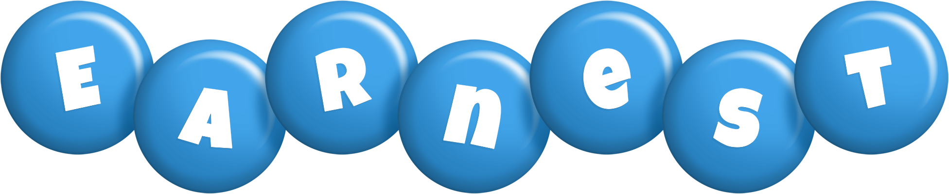 Earnest candy-blue logo