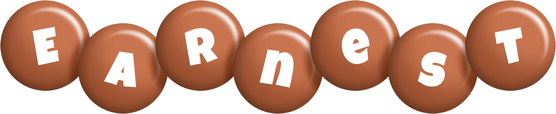 Earnest candy-brown logo