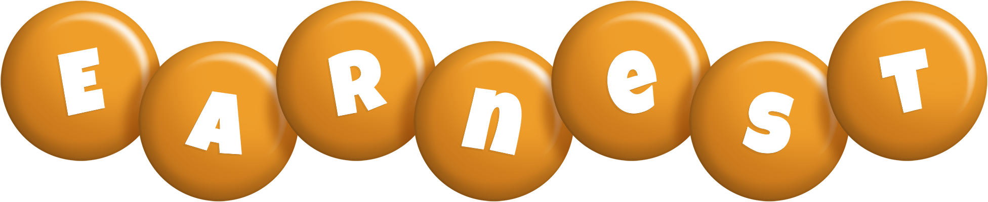 Earnest candy-orange logo