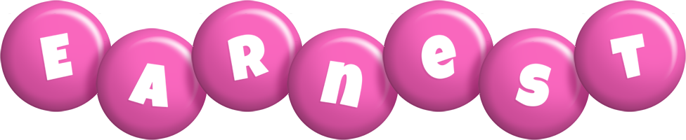 Earnest candy-pink logo
